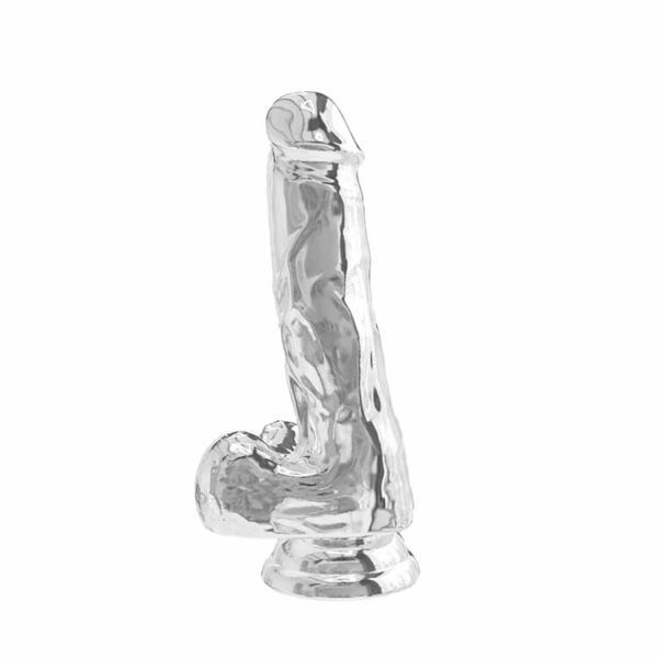 Clear Dildo w. Balls 6 inch