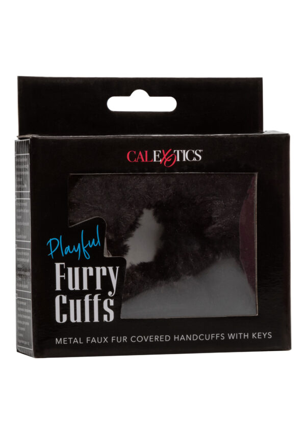 Playfull Furry Cuffs Black - Afbeelding 2