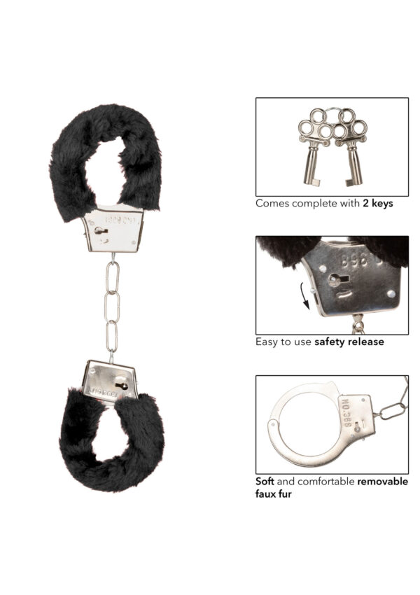Playfull Furry Cuffs Black - Afbeelding 3
