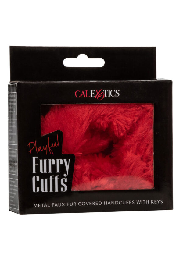 Playfull Furry Cuffs Red - Afbeelding 2