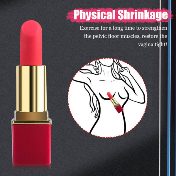 Rode Lipstick Vibrator - Afbeelding 4