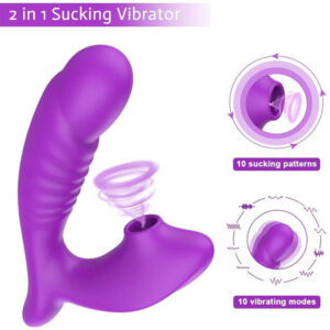 Luchtdruk Clitoris Vibrator 2+1