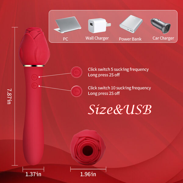 Rose Luchtdrukvibrator 2.0 - Afbeelding 5