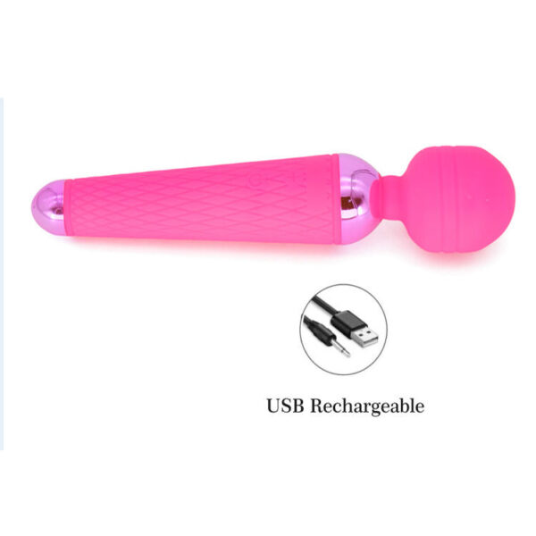 Wand Vibrator 22 cm Paars - Afbeelding 2