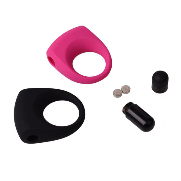 Cockring Met Mini Bullet Zwart - Afbeelding 4