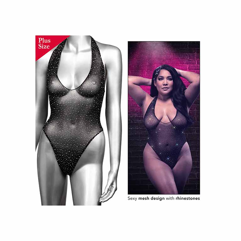 Deep V Bodysuit + - Afbeelding 3