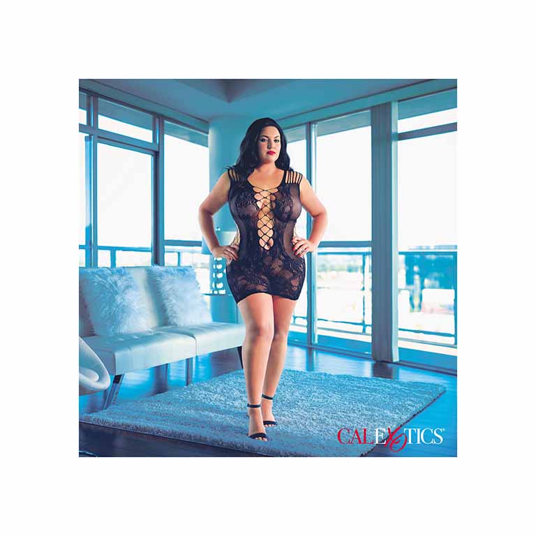 Peek-A-Boo Mini Dress +